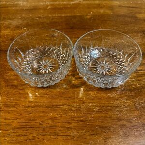 Crystal Clear Glass Bowls Set